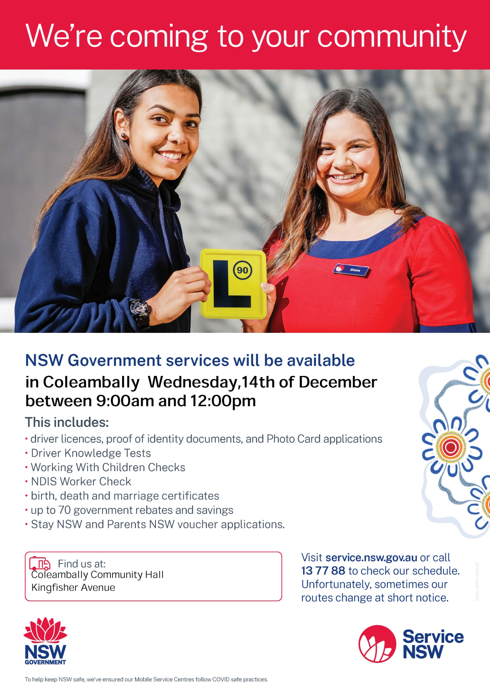 Service NSW - Coleambally Visit
