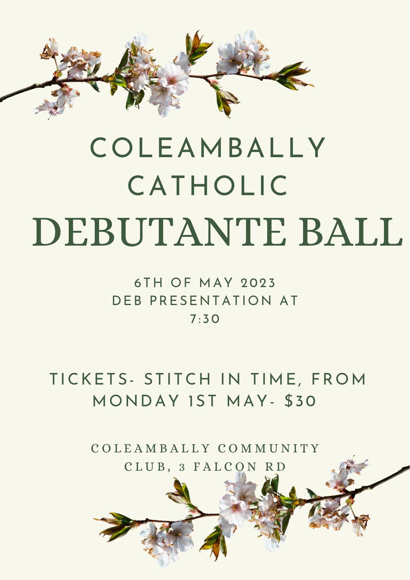 Coleambally Catholic Debutante Ball