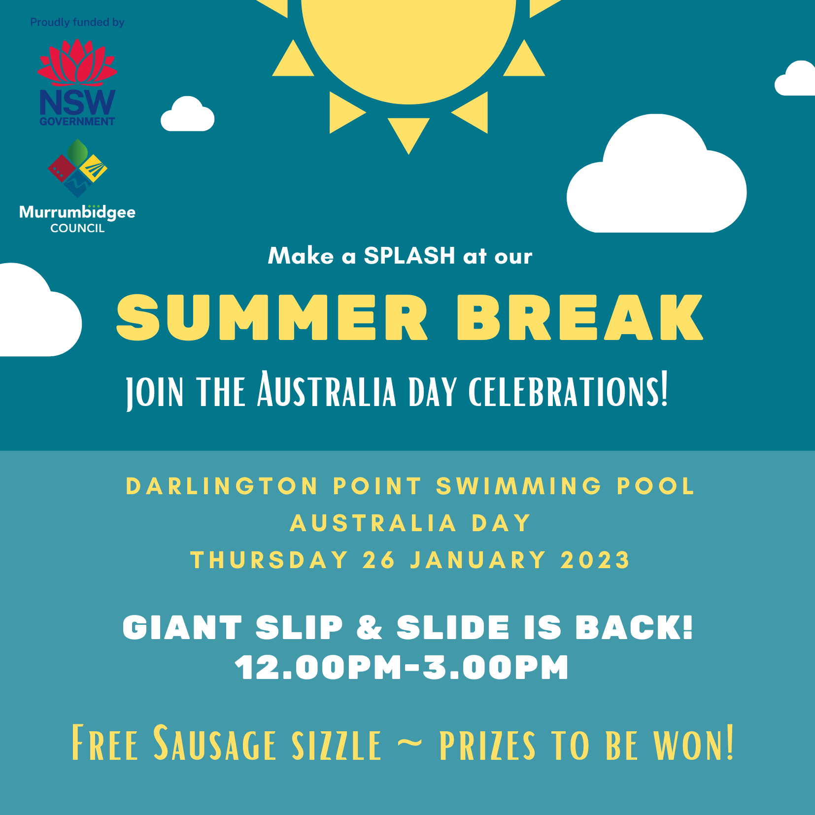 Darlington Point Australia Day Summer Break Pool Party