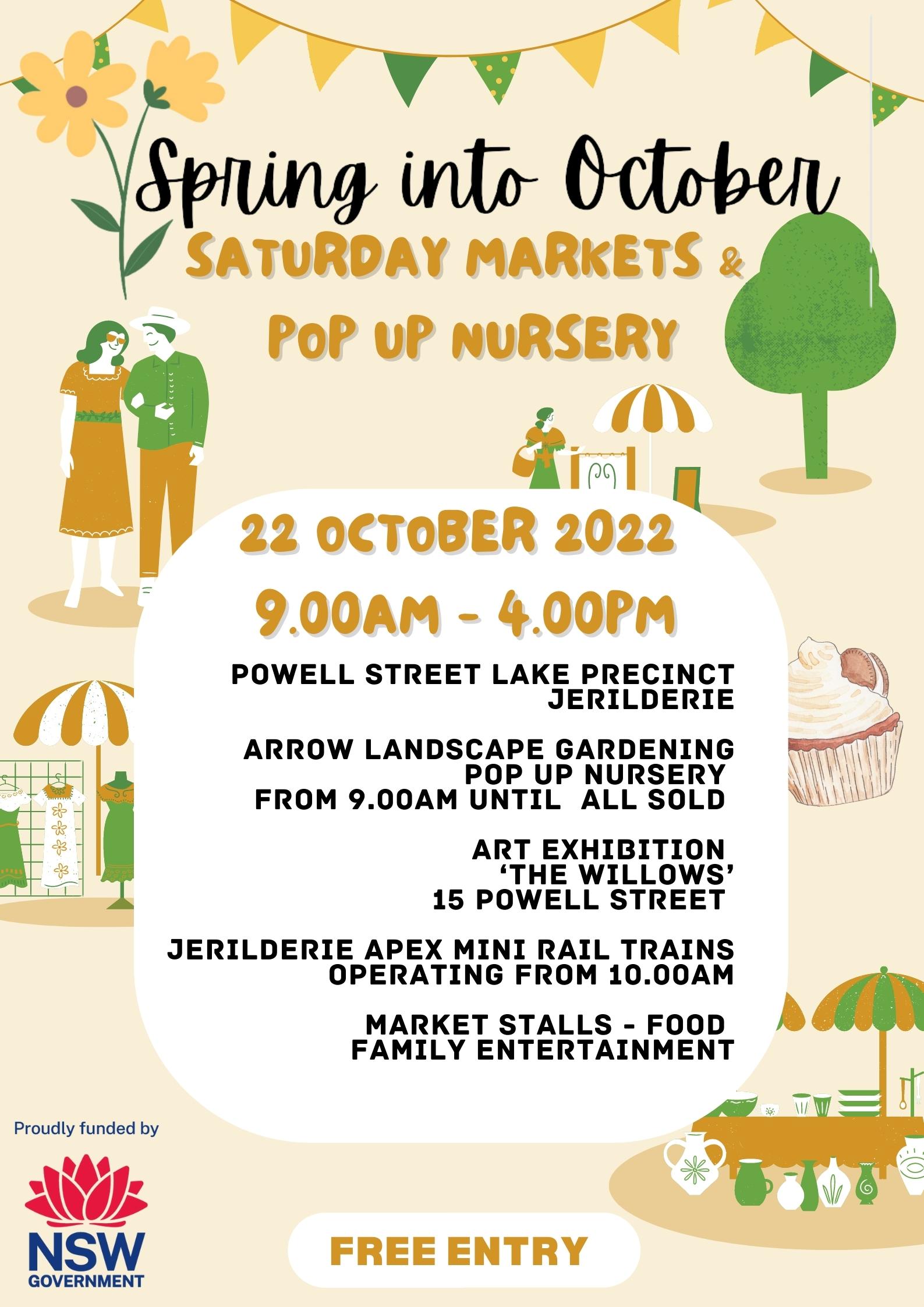 Spring into October - Pop up Nursery and Community Markets