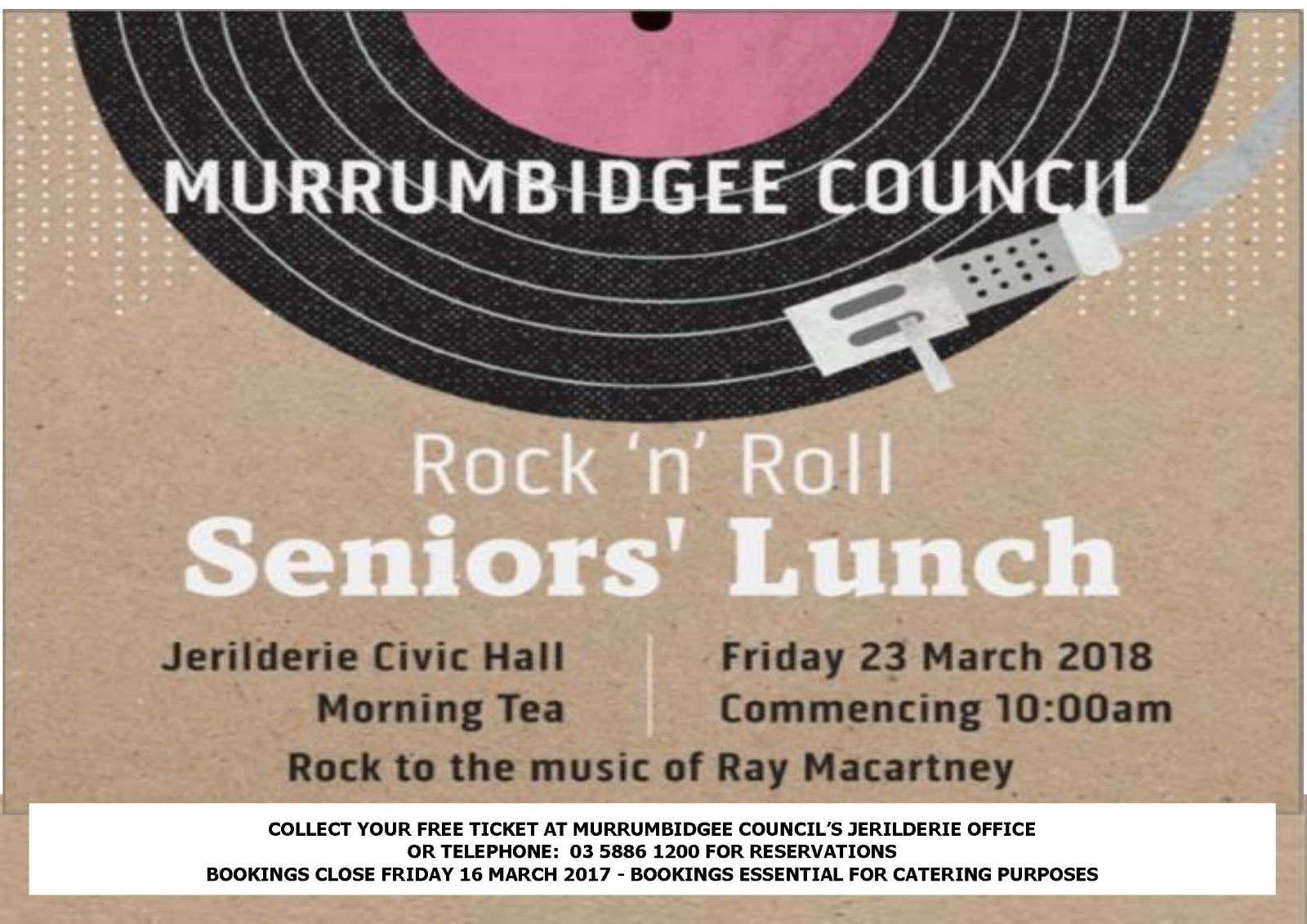 Rock 'n' Roll Seniors' Lunch
